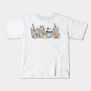 Boba Bliss: A Bubbly Family Adventure with Bluey Kids T-Shirt